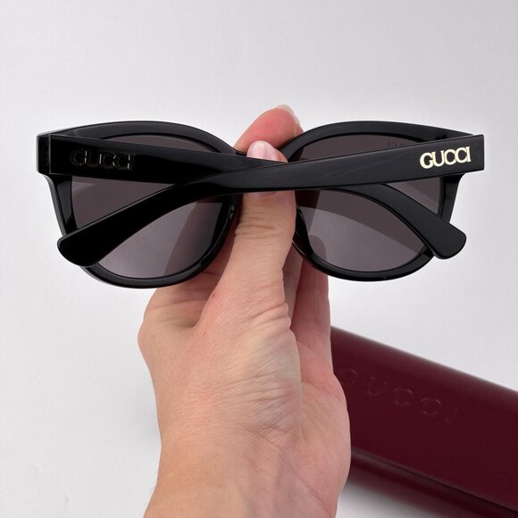 Gucci Men’s Sunglasses – Black Square Frame / Grey Lenses | GG1797SK 001 - Picture 3 of 9